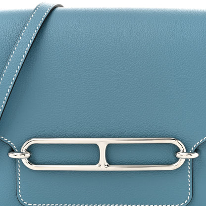 Hermes Evercolor Mini Sac Roulis New Blue Jean 8 of 11
