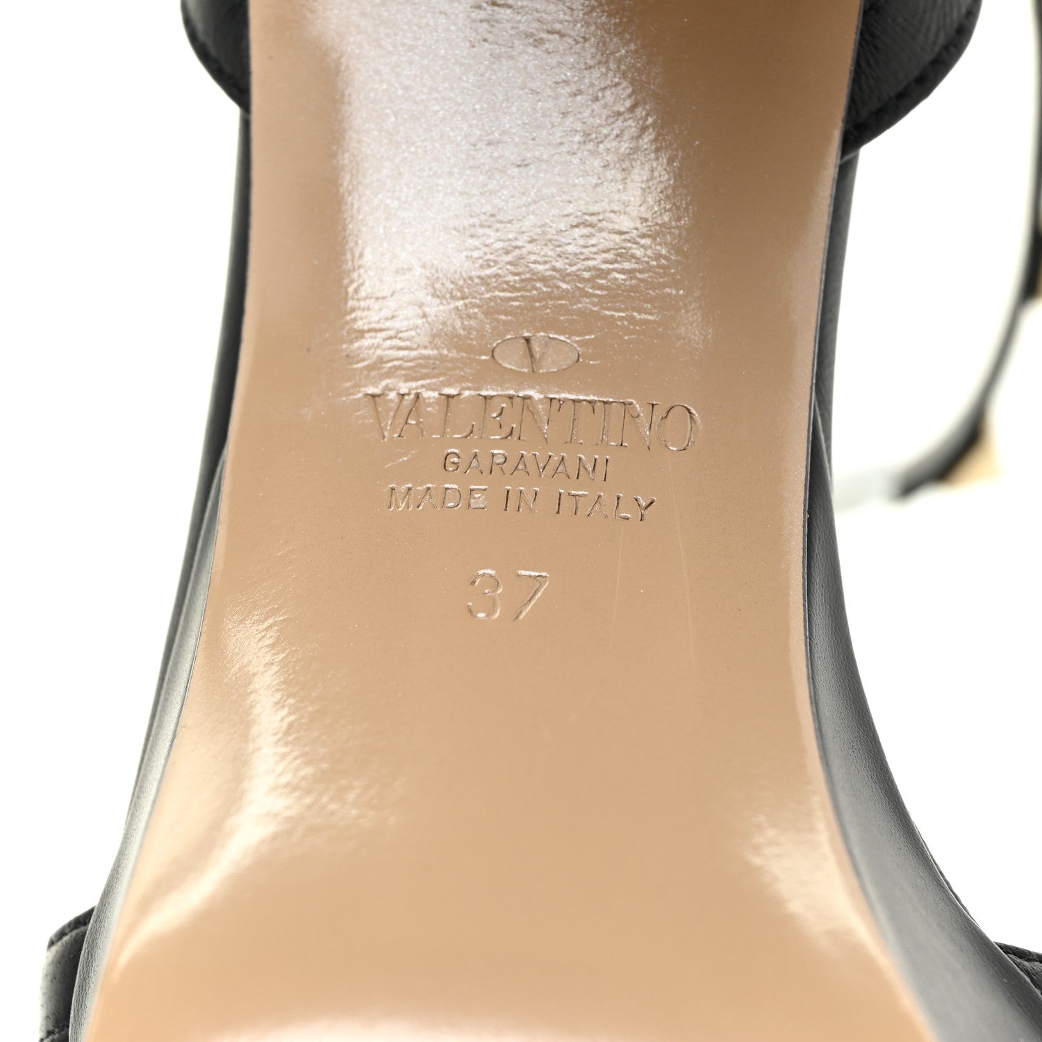 Valentino Garavani Calfskin Rockstud 35/75mm Platform Sandals 37 Black 9 of 12