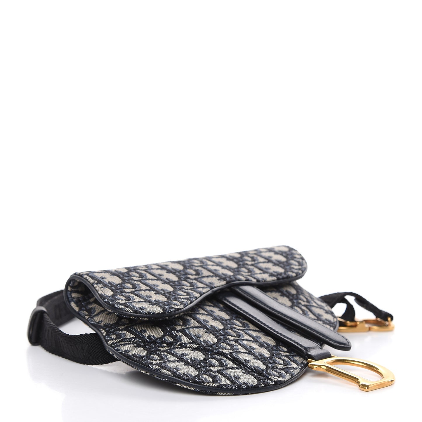 Oblique Saddle Belt Bag Blue