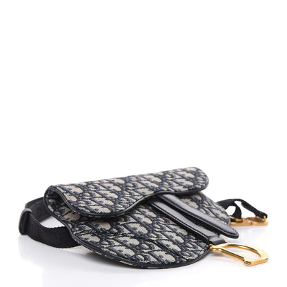 Christian Dior Oblique Saddle Belt Bag Blue 4 of 7