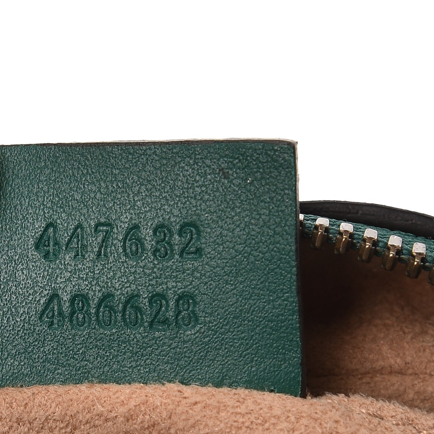 Gucci Calfskin Matelasse Small GG Marmont Chain Shoulder Bag Emerald Green 7 of 7