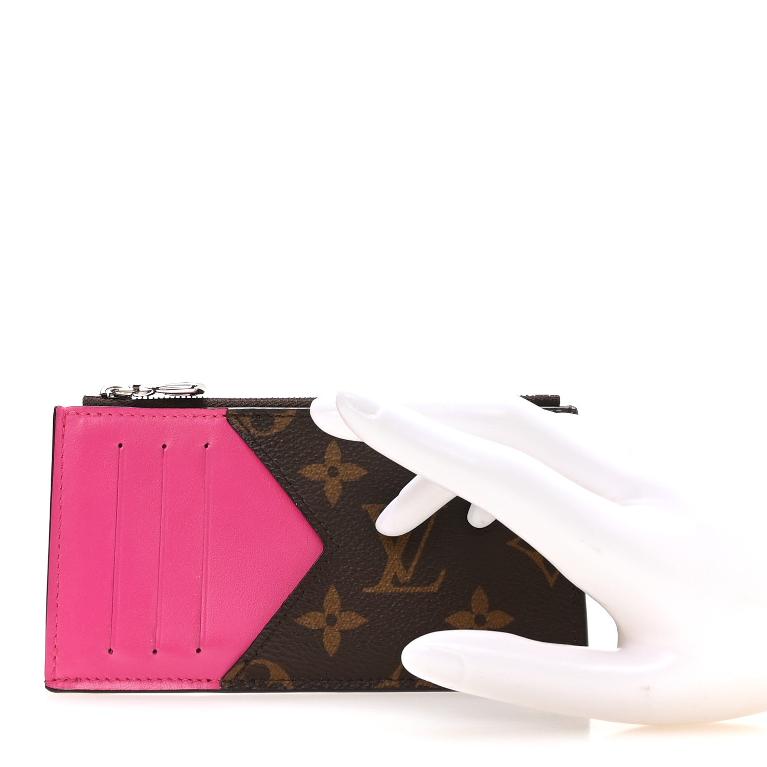 Louis Vuitton Monogram Calfskin Coin Card Holder Rose 2 of 7
