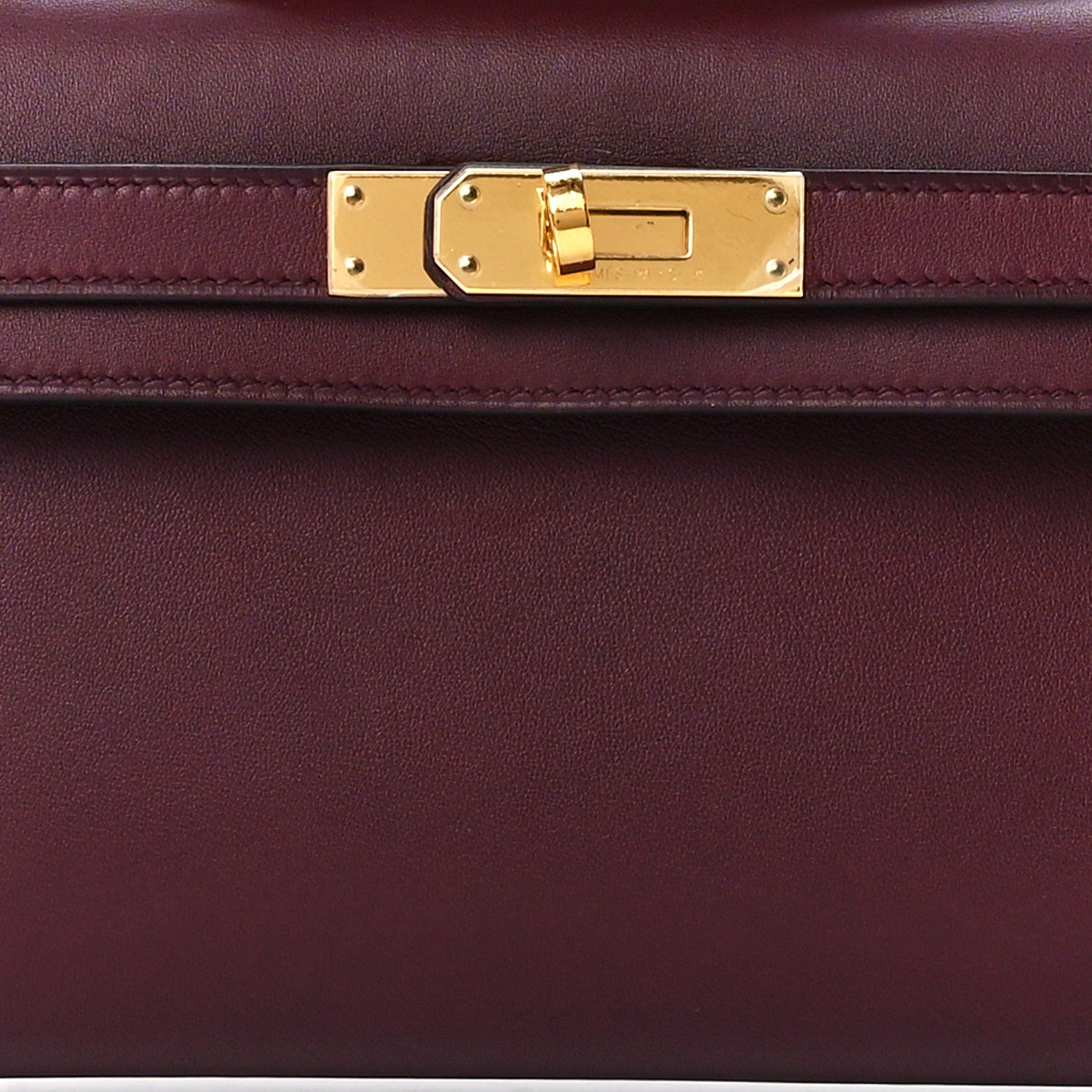 Hermes Swift Kelly Cut Clutch Pochette Bordeaux 8 of 13