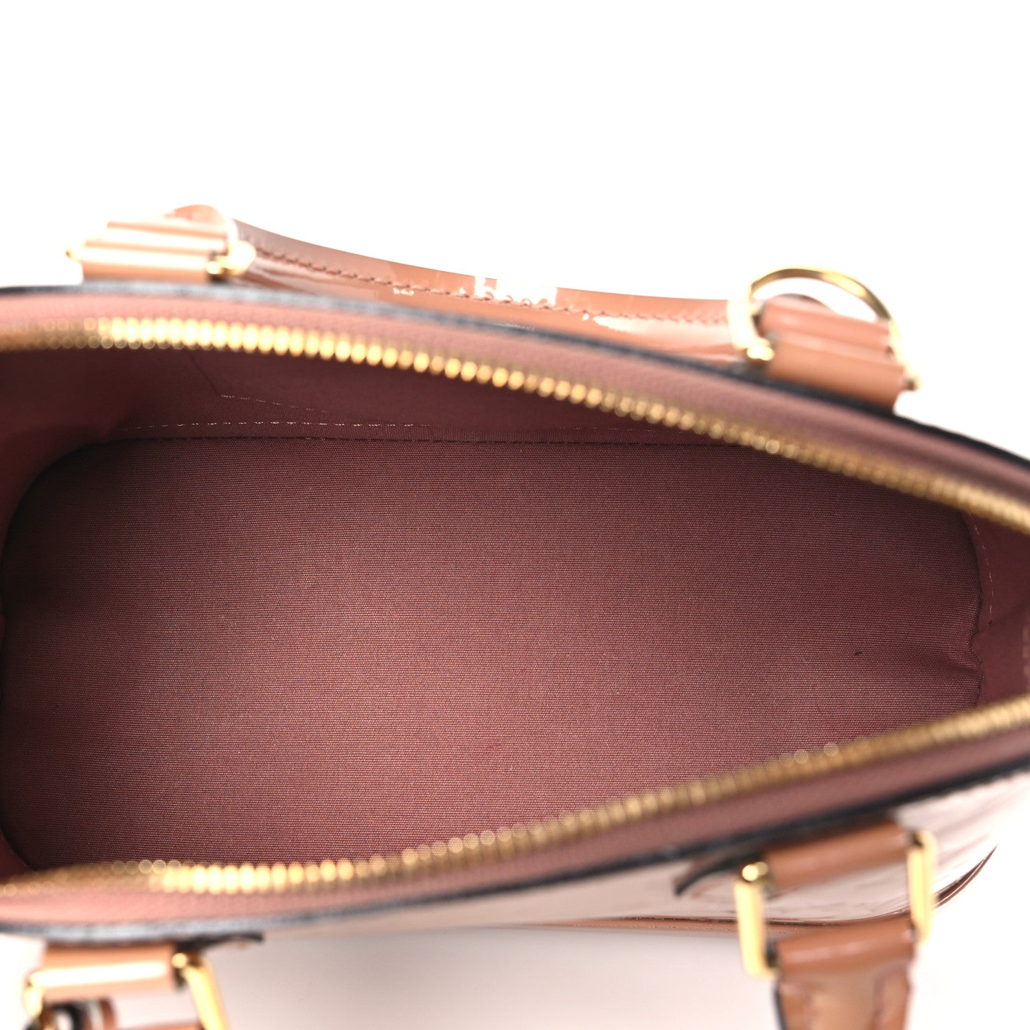 Louis Vuitton Vernis Alma BB Rose Velours 5 of 9