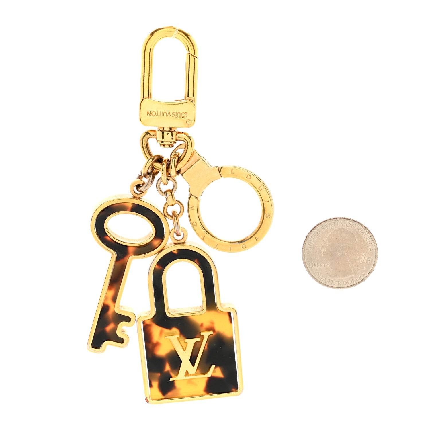 Louis Vuitton Acetate Confidence Bag Charm Key Holder 2 of 5