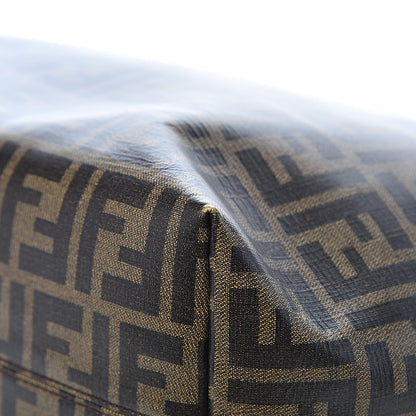 Fendi Zucca Spalmati Patent Baguette Print Medium Roll Tote Tobacco 12 of 14