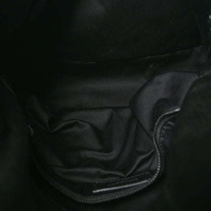 Saint Laurent Lambskin Quilted Monogram Monochrome Medium Loulou Puffer Chain Satchel Black 5 of 10