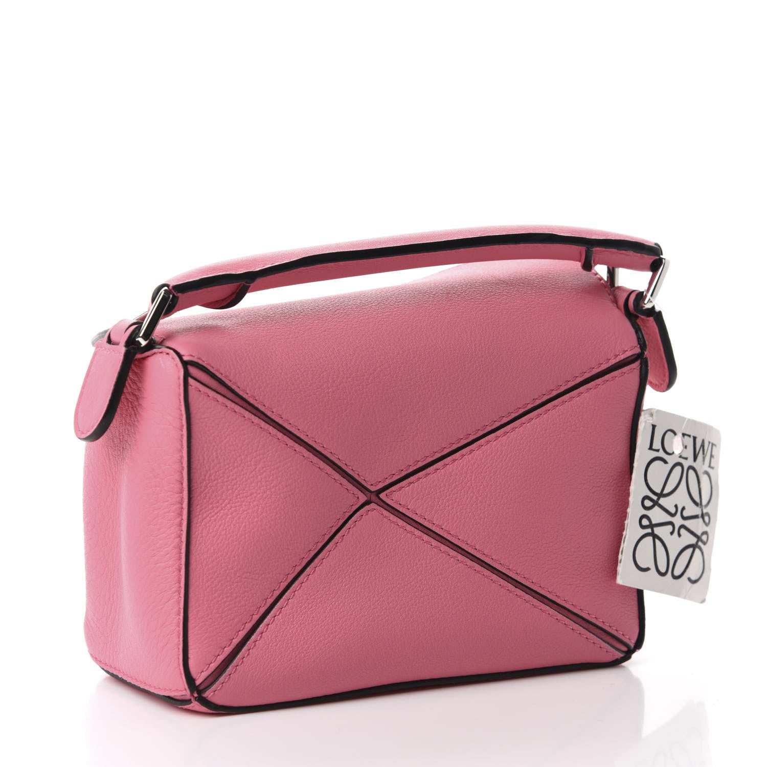 Loewe Calfskin Mini Puzzle Bag Wild Rose 3 of 10