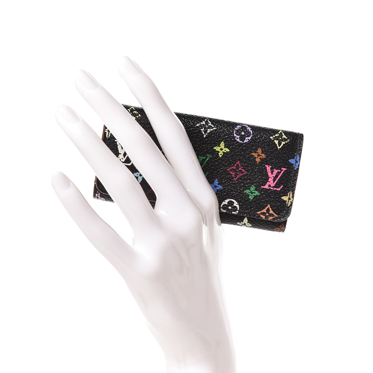 Louis Vuitton Monogram Multicolor Multicles 4 Key Holder Black Grenade 2 of 10