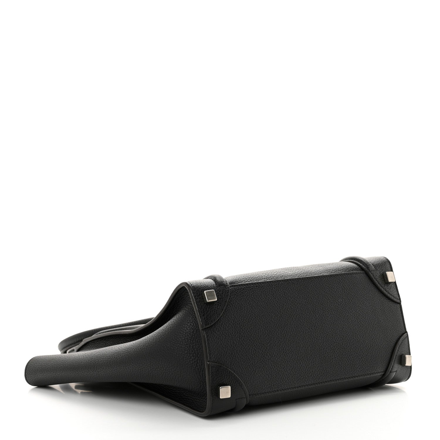 Celine Drummed Calfskin Micro Luggage Black 4 of 11
