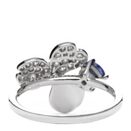 Tiffany Platinum Diamond Tanzanite Paper Flowers Ring 56 7.5 2 of 3