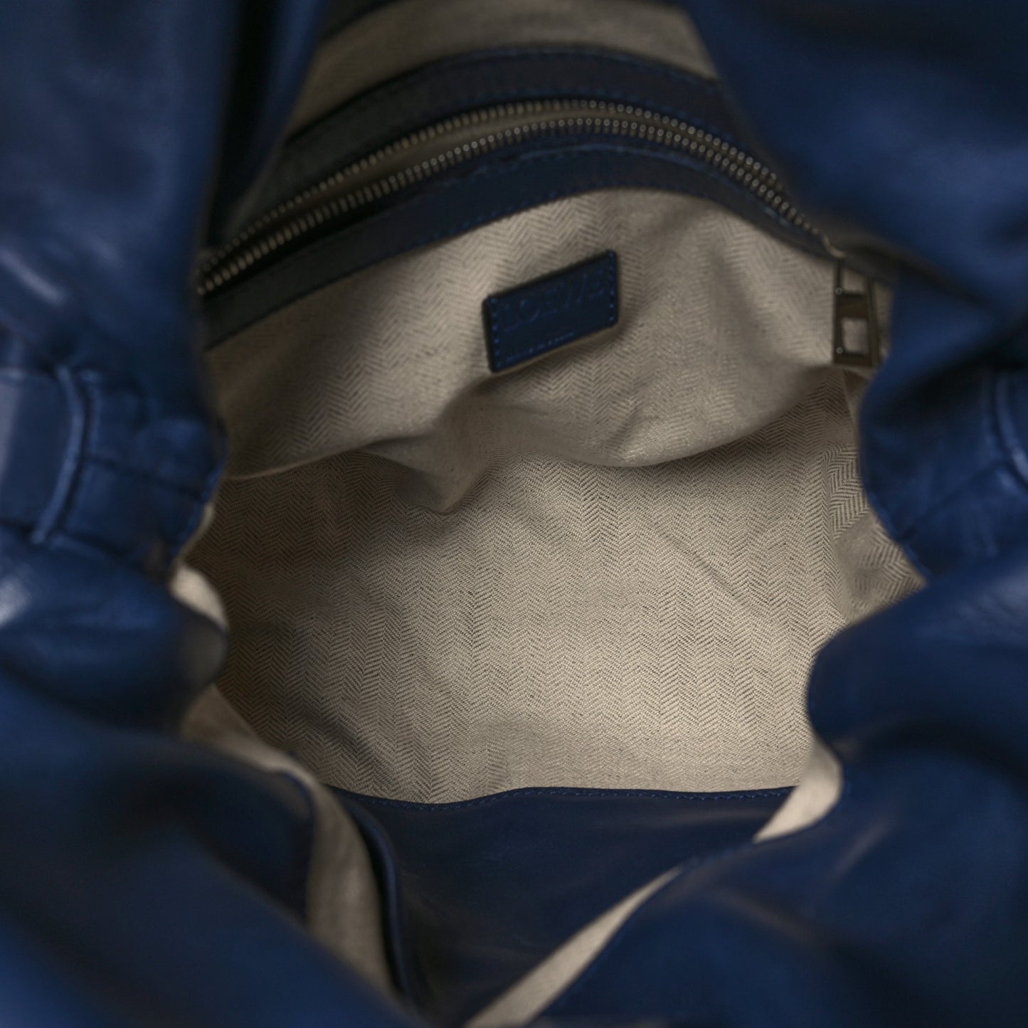 Nappa Flamenco Knot Bag Navy