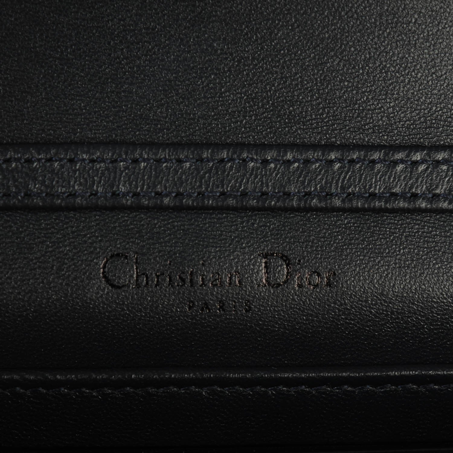 Christian Dior Metallic Patent Micro-Cannage Baby Diorama Flap Bag Onyx Black 6 of 6