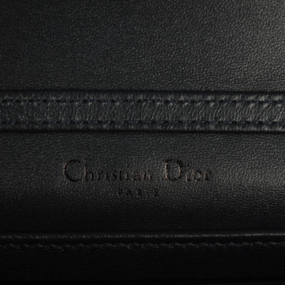 Christian Dior Metallic Patent Micro-Cannage Baby Diorama Flap Bag Onyx Black 6 of 6
