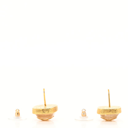 Chanel CC Square Earrings Gold 3 of 4