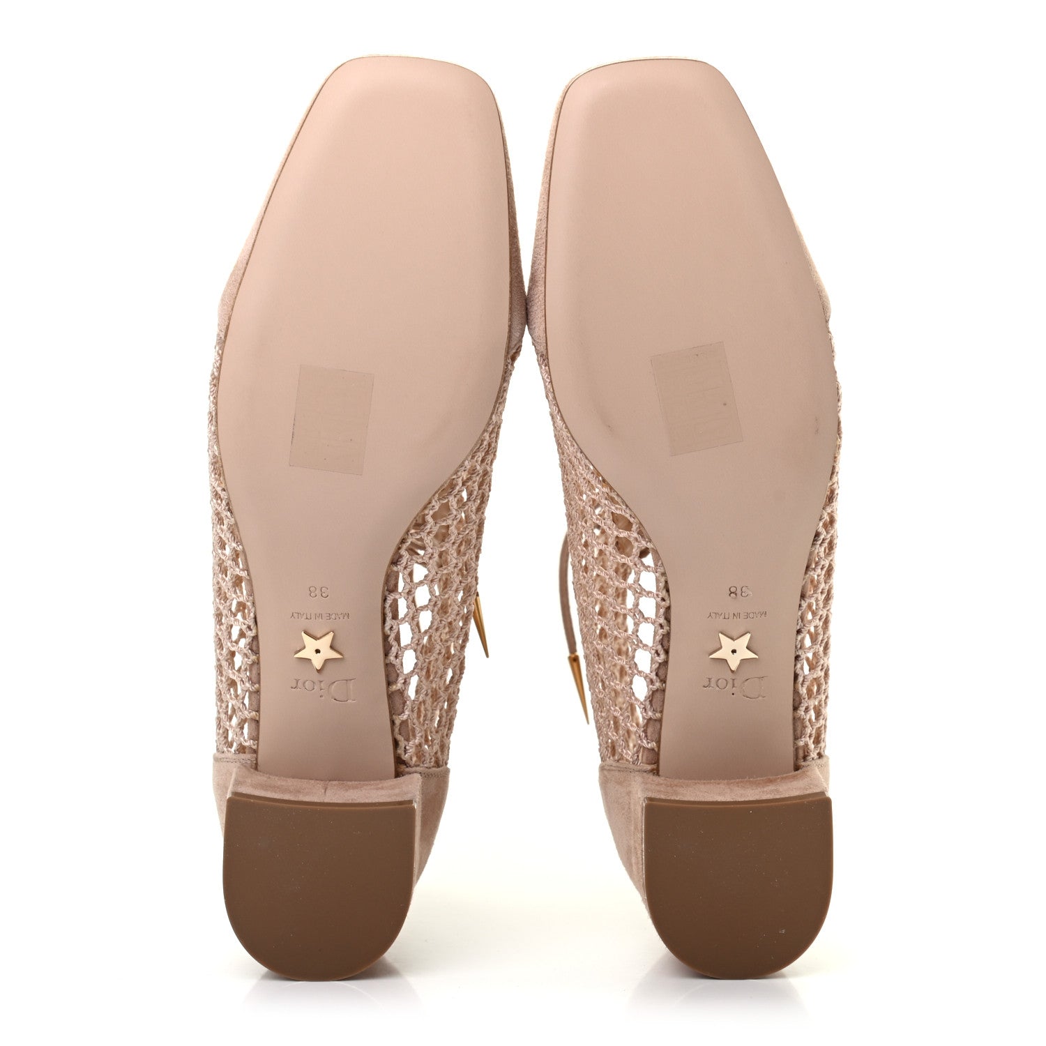 Christian Dior Suede Resille Naughtily-D 30mm Ankle Boots 38 Nude 5 of 8