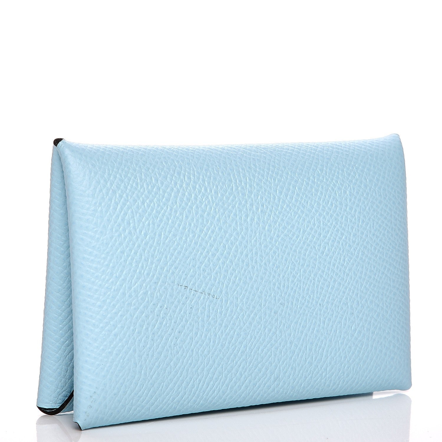 Hermes Epsom Calvi Card Case Bleu Atoll 3 of 8