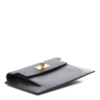 Hermes Epsom Kelly Pocket Compact Wallet Black 4 of 7