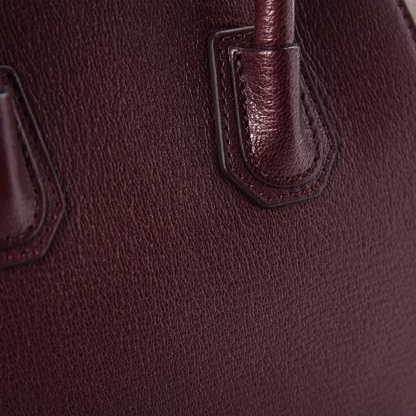 Metallic Calfskin Mini Antigona Wine