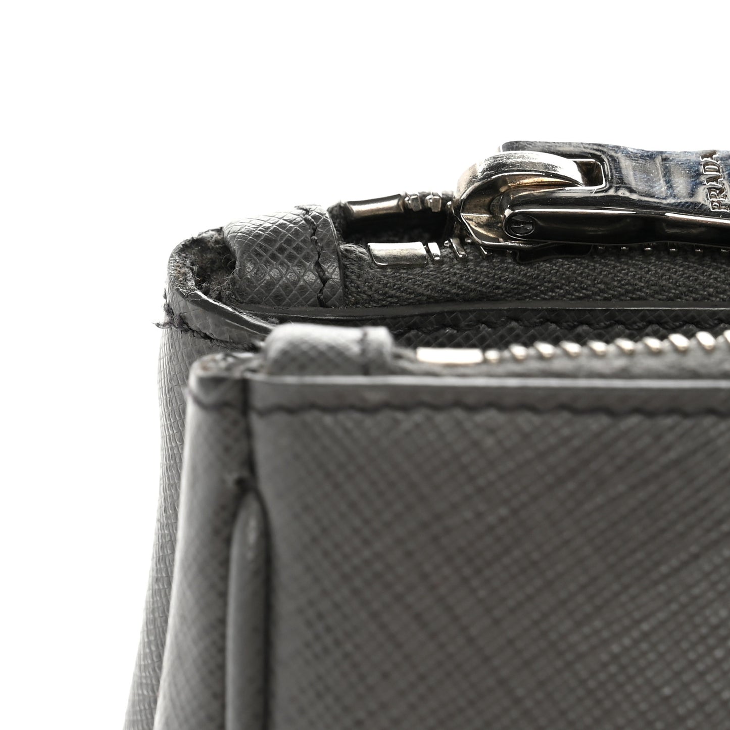 Saffiano Lux Colorblock Medium Galleria Double Zip Tote Marmo Nube