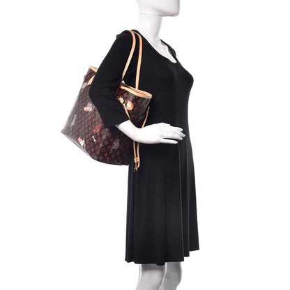 Louis Vuitton Catogram Neverfull MM Marron 2 of 10