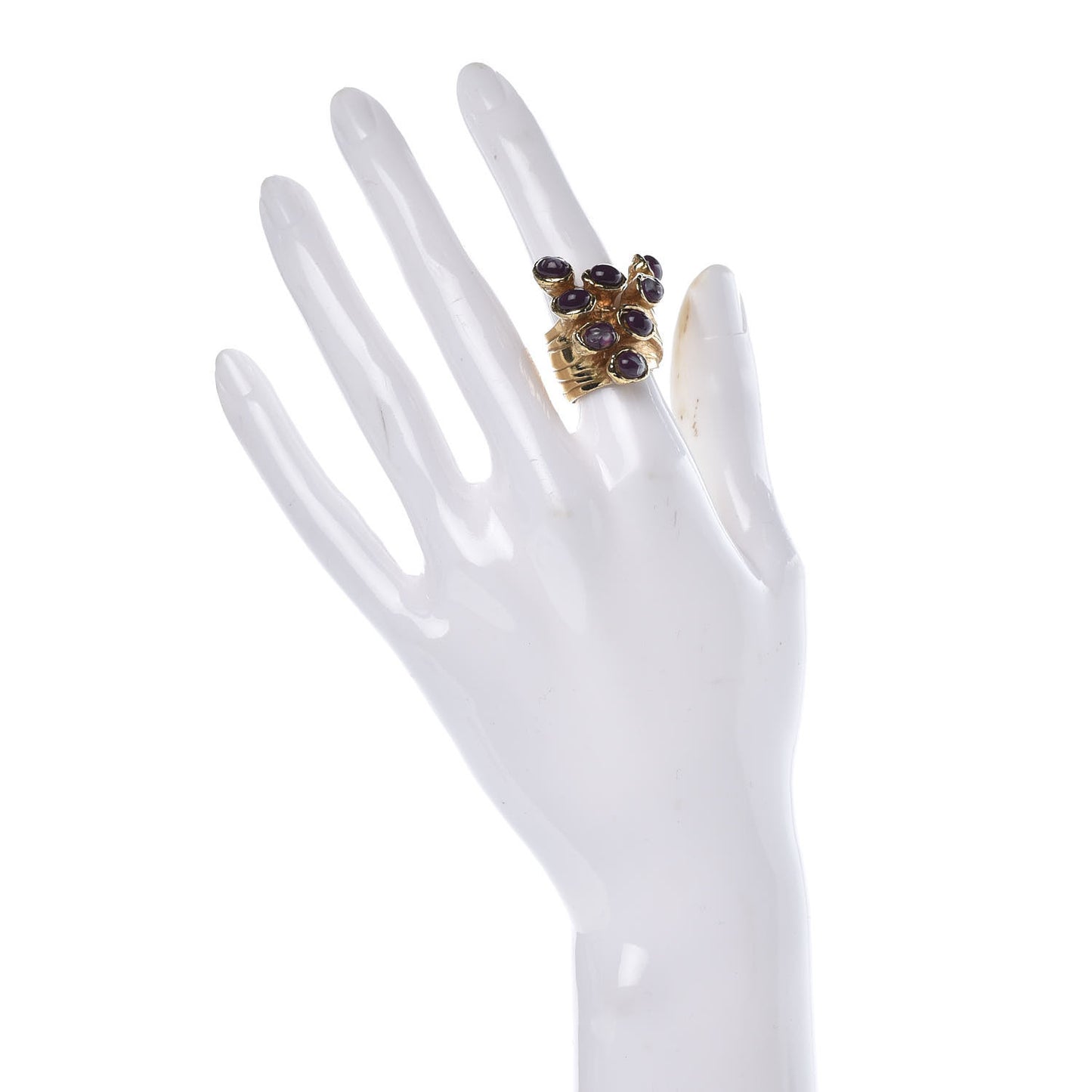 Arty Dots Ring 4 Gold Plum