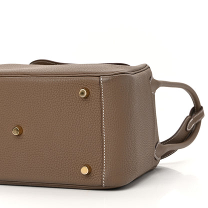 Hermes Taurillon Clemence Lindy 26 Etoupe 10 of 11