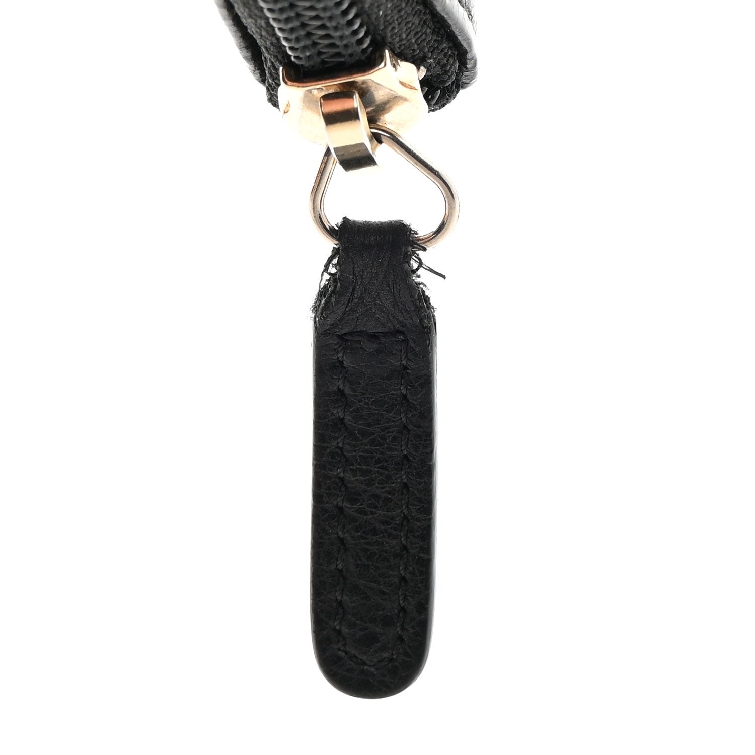 Chanel Calfskin Chain Embossed CC Key Holder Case Black 8 of 12