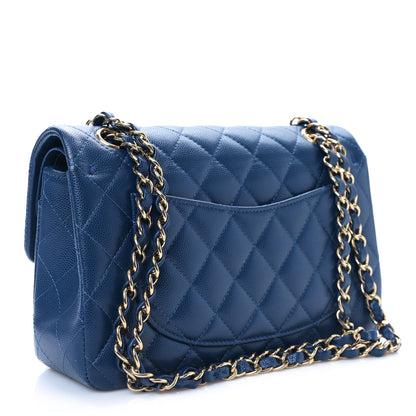 Chanel Caviar Quilted Small Double Flap Navy 3 of 9