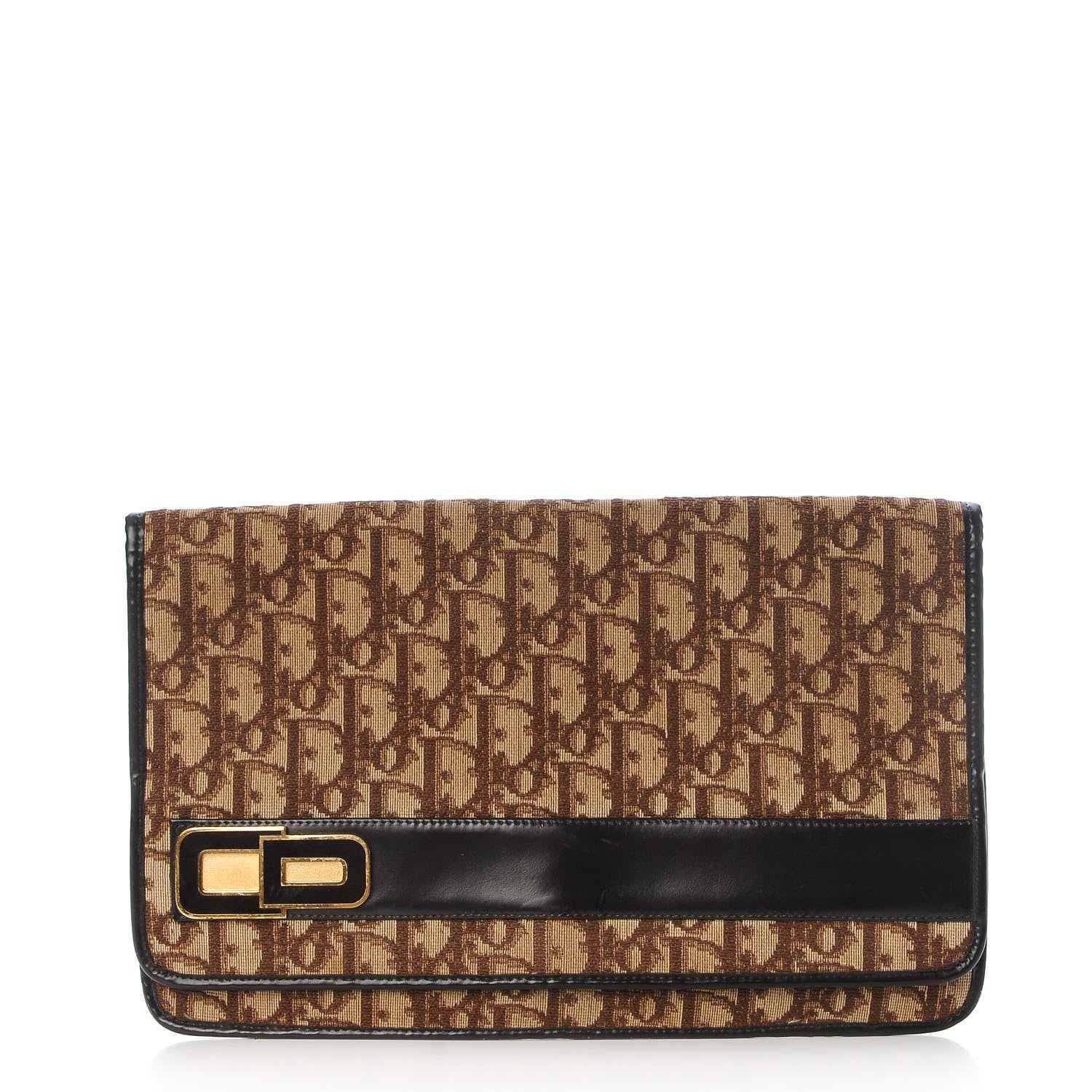 Christian Dior Monogram Flap Brown 1 of 8