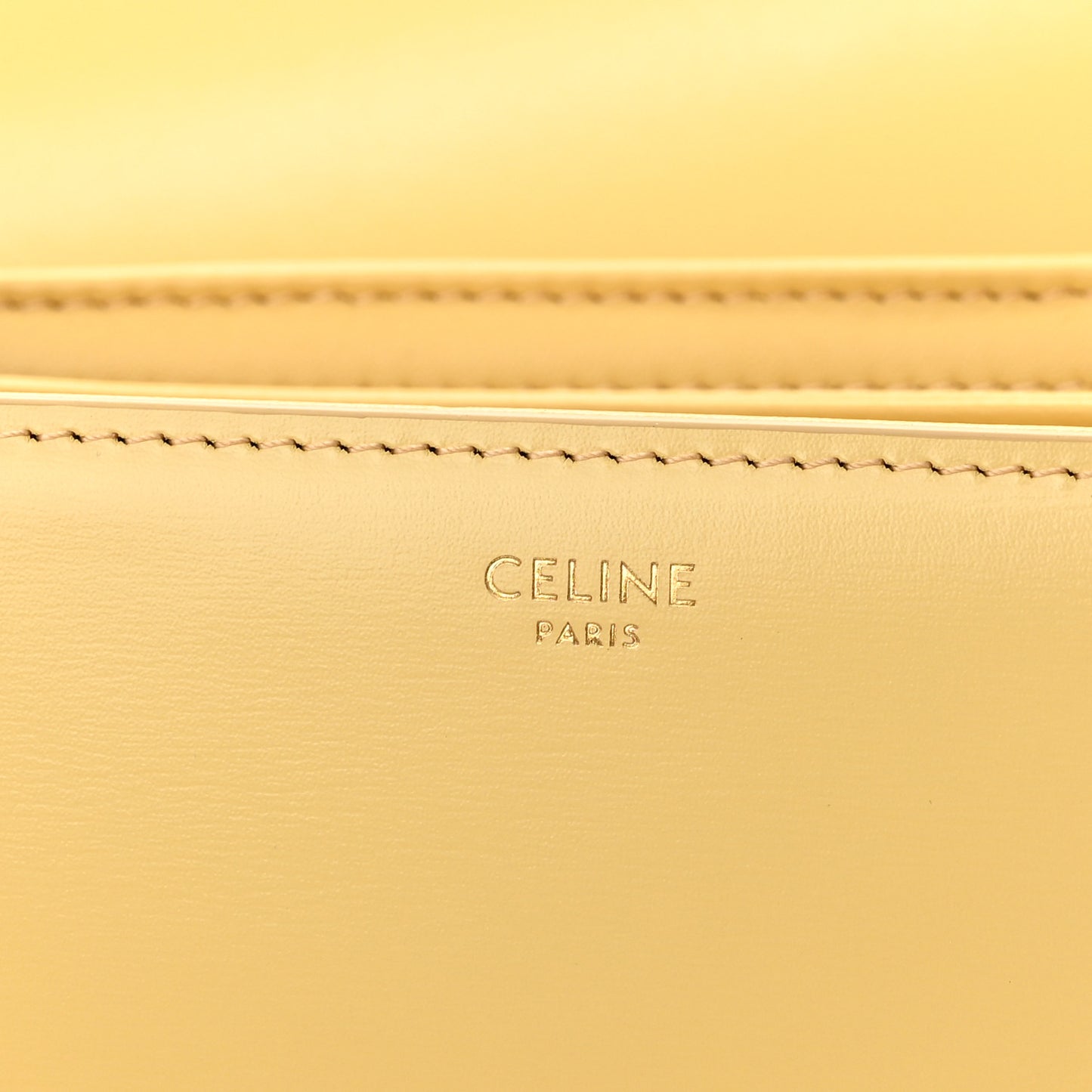 Shiny Calfskin Medium Triomphe Pollen