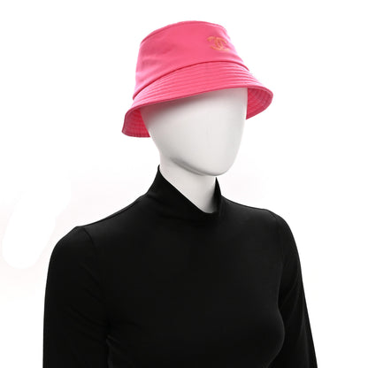 Chanel Canvas CC Bucket Hat M Fuchsia Orange 2 of 9