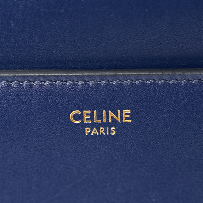 Celine Satinated Calfskin Medium 16 Top Handle Bag Midnight 6 of 9