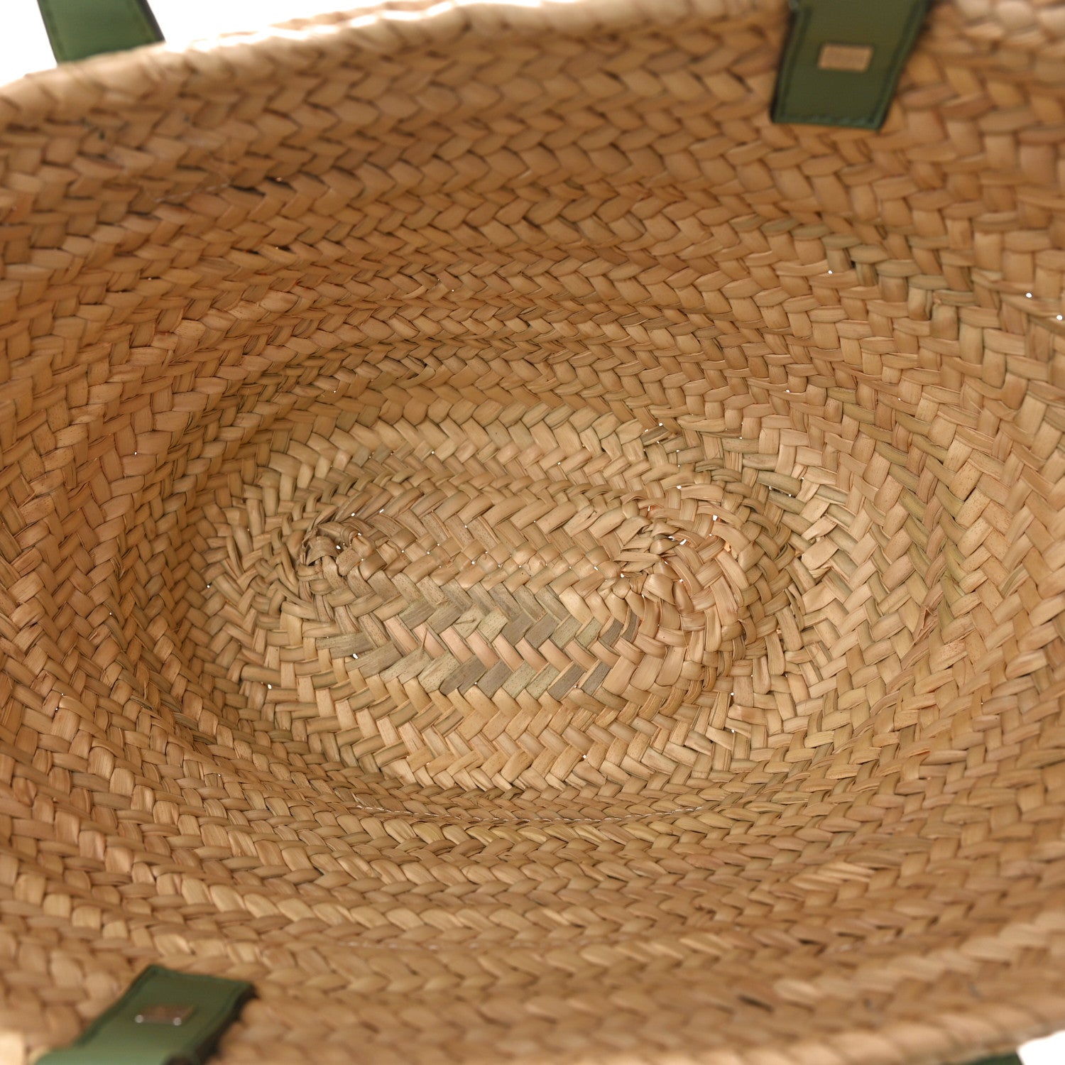 Loewe Raffia Small Basket Tote Bag Natural Green 5 of 7