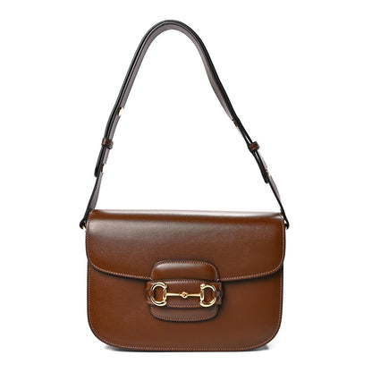 Gucci Azalea Calfskin Horsebit 1955 Shoulder Bag Brown Sugar 1 of 12