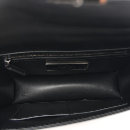 Valentino Garavani Vitello Medium Glam Lock Rockstud Flap Black 5 of 10