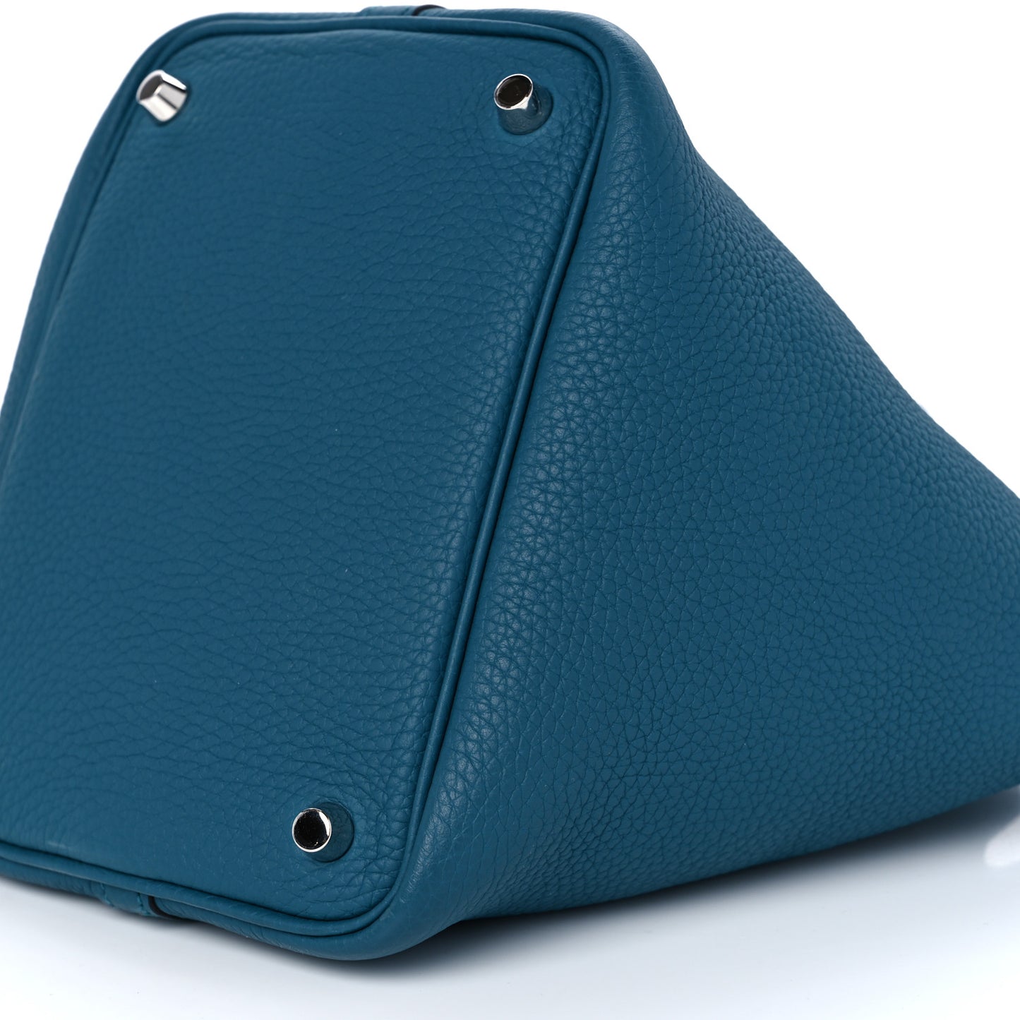 Taurillon Clemence Swift Eclat Picotin Lock 18 PM Vert Bosphore Deep Bleu