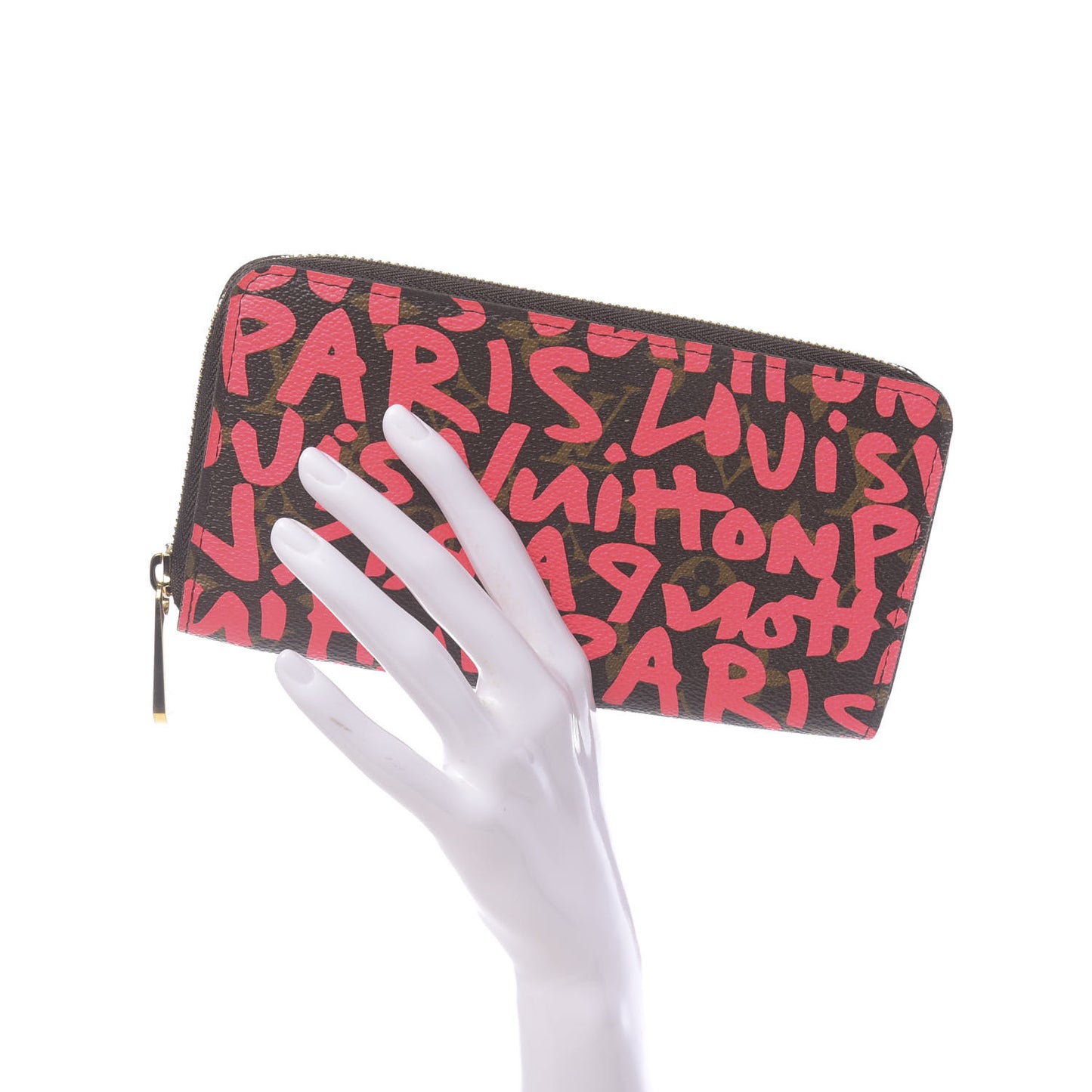 Monogram Graffiti Zippy Wallet Fuchsia