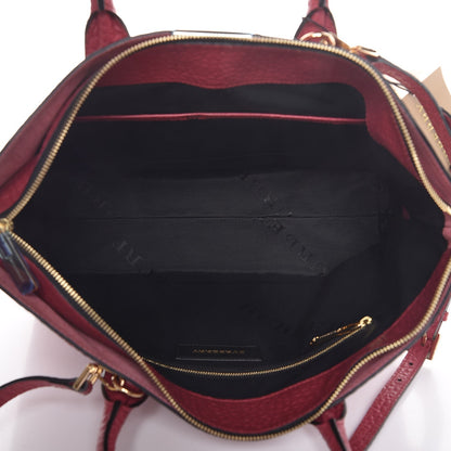 Burberry Heritage Grain Check Embossed Medium Dewsbury Tote Peony Rose 4 of 9