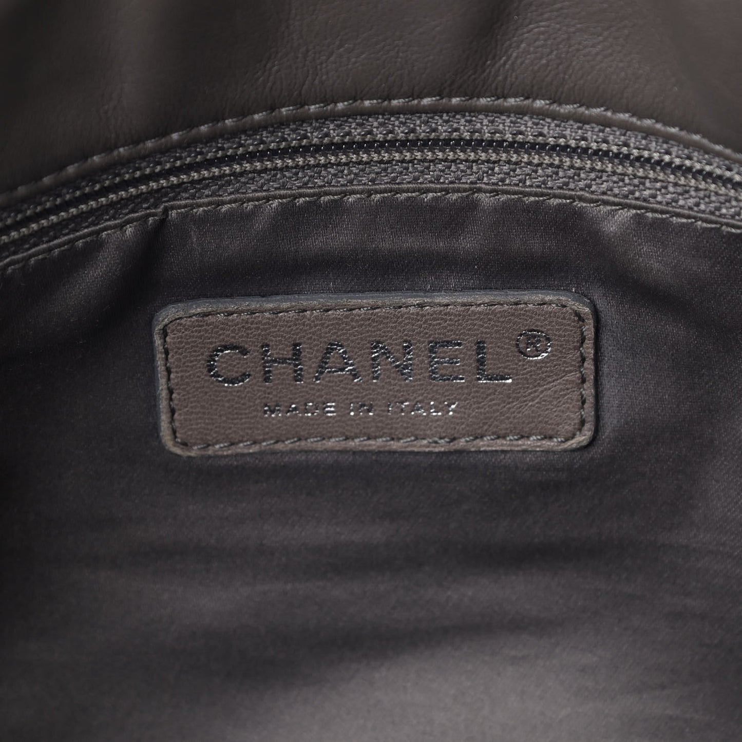 Calfskin Large Expandable Paris London Flap Bag Grey