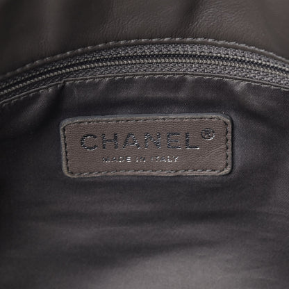 Chanel Calfskin Large Expandable Paris London Flap Bag Grey 5 of 8