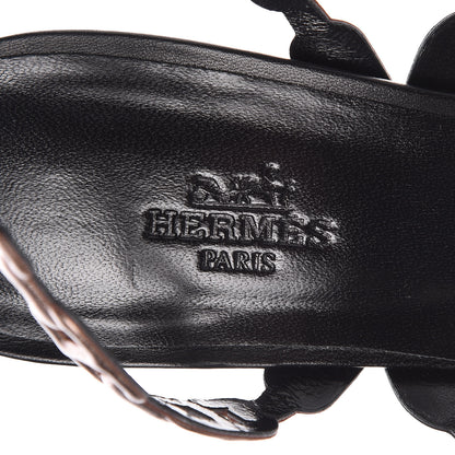 Hermes Laminated Nappa Calfskin Sandals 39 7 of 8