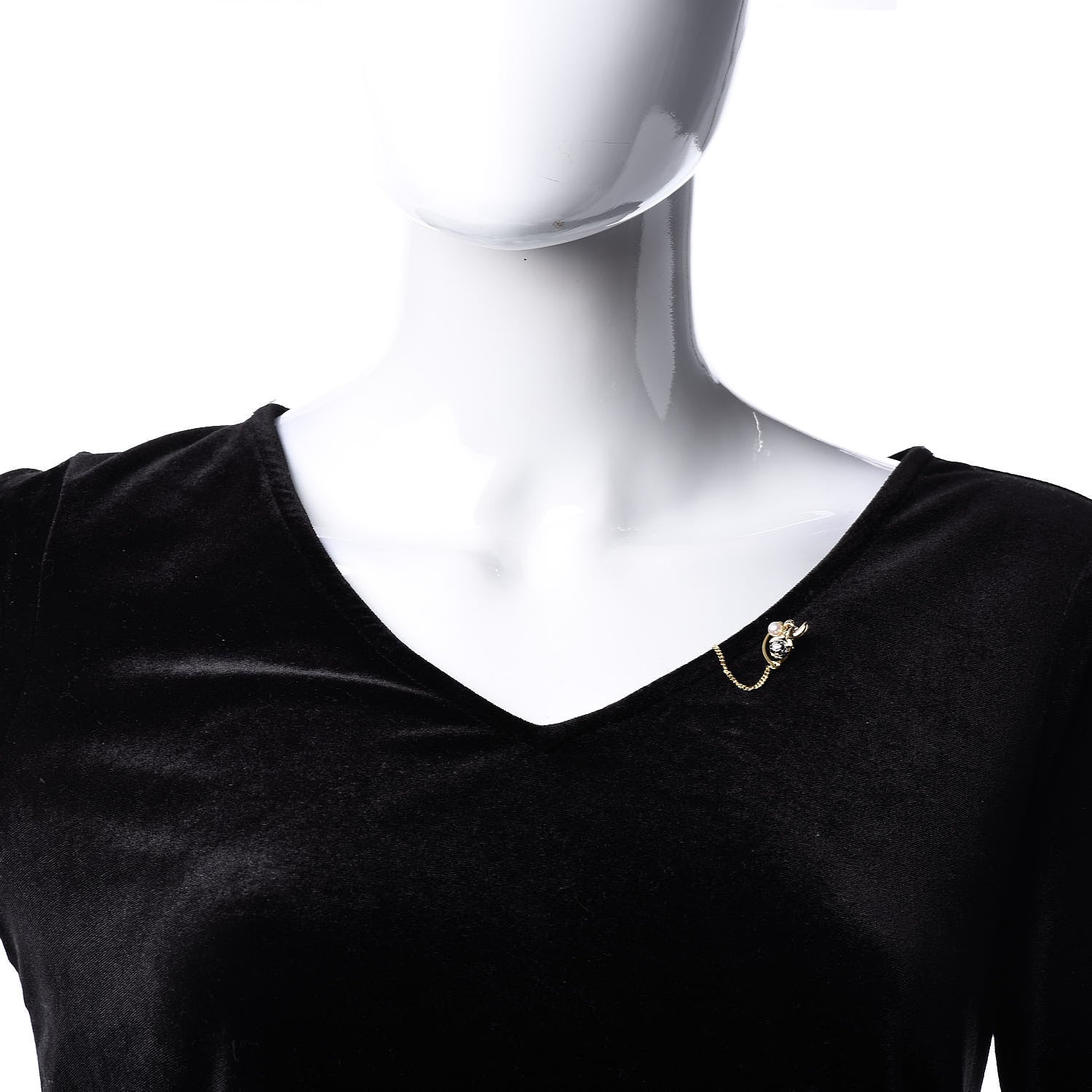 Mikimoto 18K Yellow Gold Platinum Akoya Pearl 4.5mm Soccer Ball Tie Tack 2 of 6