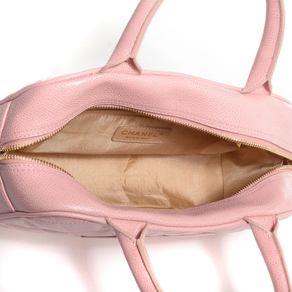 Chanel Caviar Quilted Small Bowler Pink 5 of 8