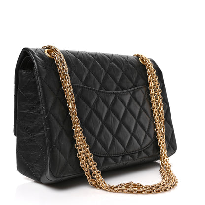 Chanel Aged Calfskin Quilted 2.55 Reissue 226 Flap Black 3 of 9