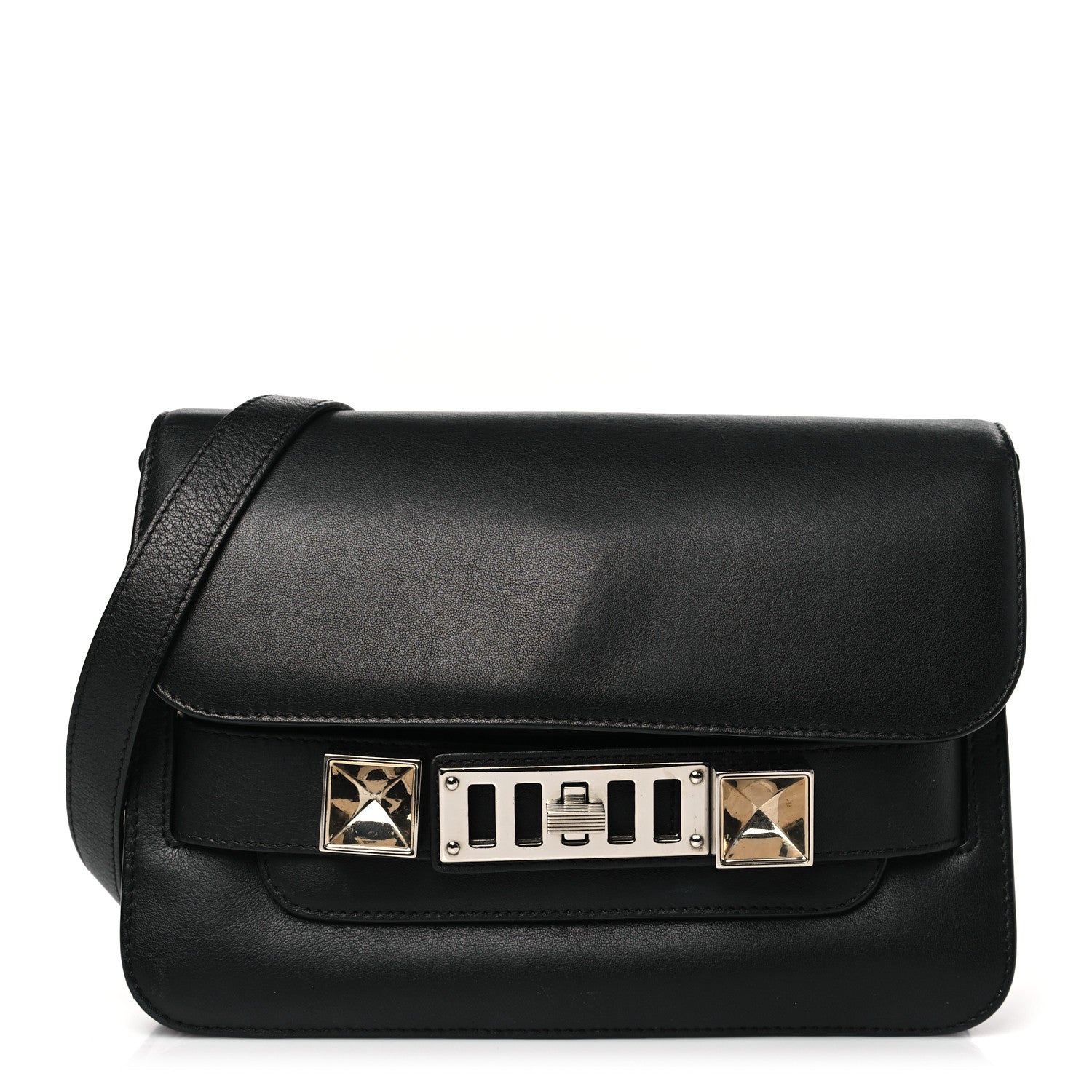 Proenza Schouler Calfskin Mini PS11 Classic Shoulder Bag Black 1 of 8