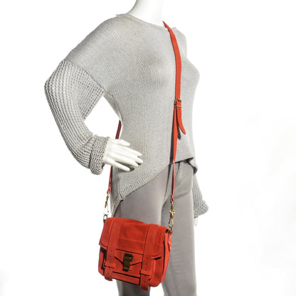 Proenza Schouler Suede PS1 Mini Pouch Messenger Bag Orange 6 of 13
