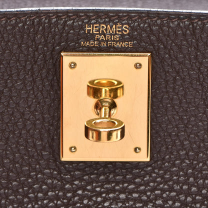 Hermes Togo Kelly Retourne 28 Chocolate 21 of 32