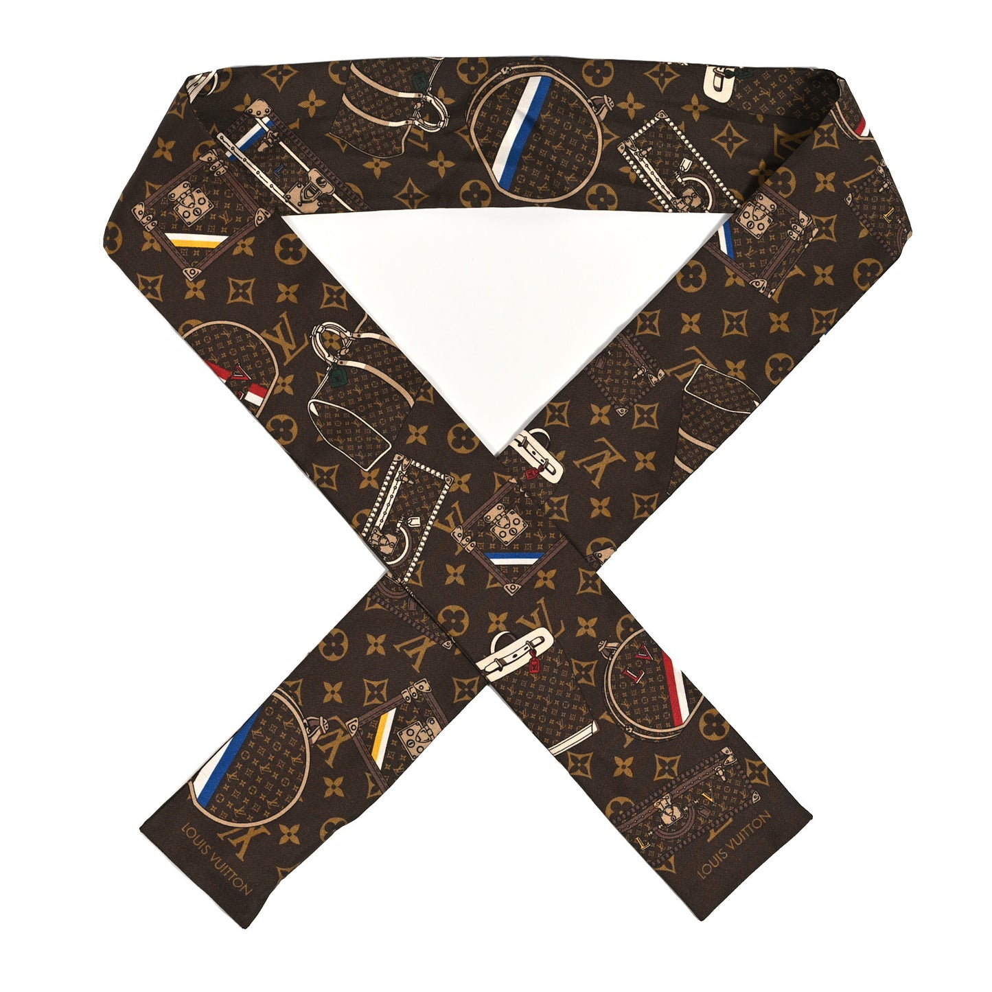 Silk Monogram Trunks Bandeau