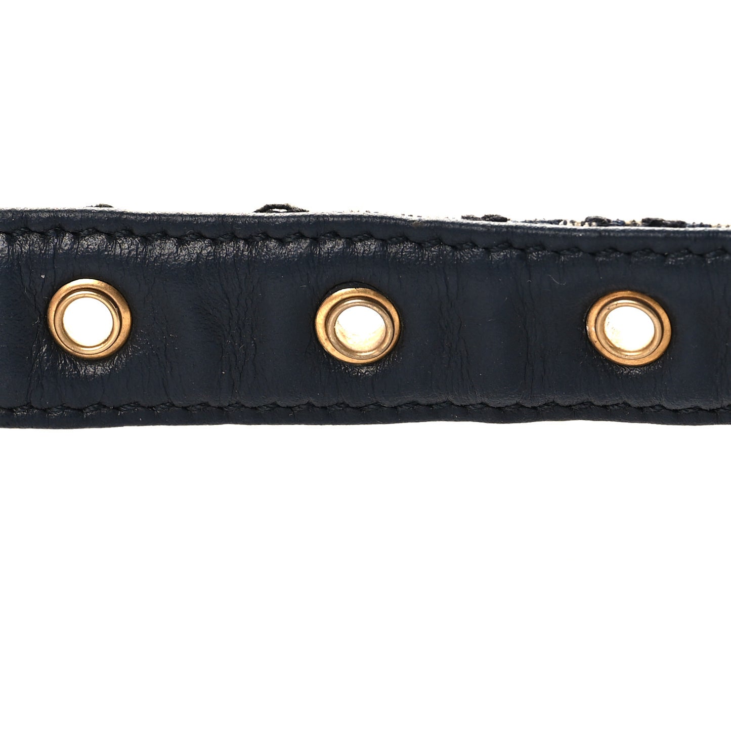 Jacquard Oblique 20mm Saddle Belt 75 30 Blue